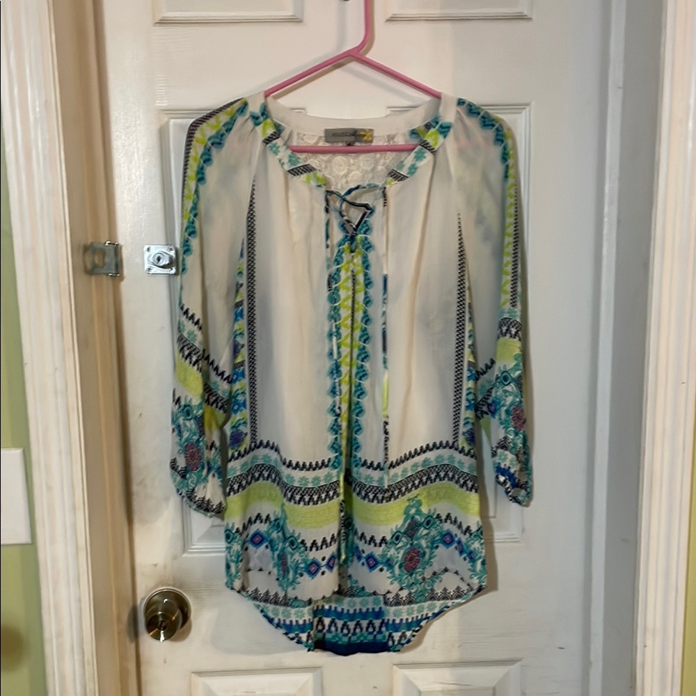 Women's Multicolor Bohemian Top